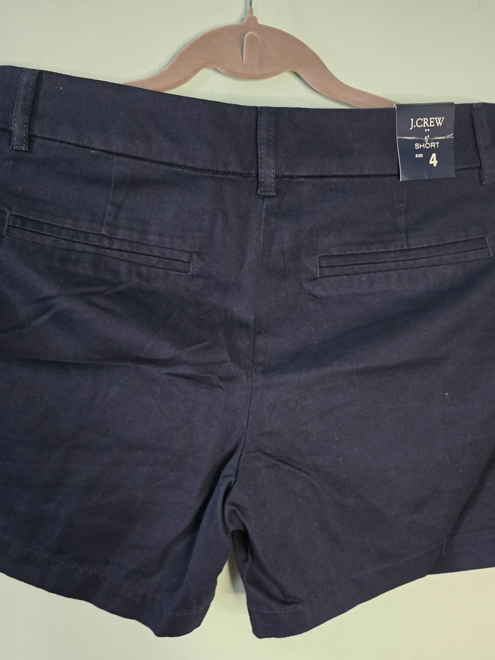 J.CREW Women’s Mid-Rise Navy Chino Shorts 5